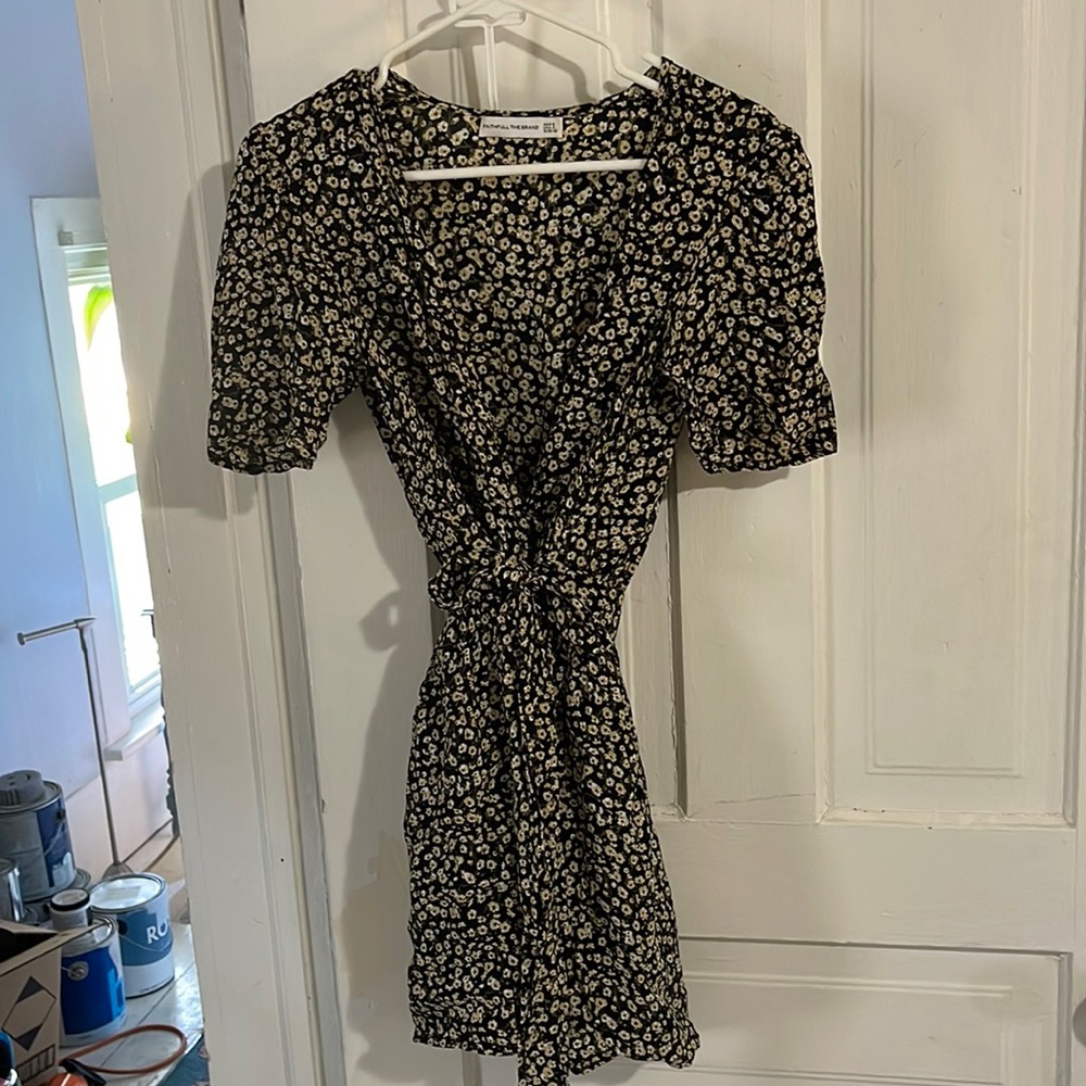 Faithful the Brand short wrap dress.
